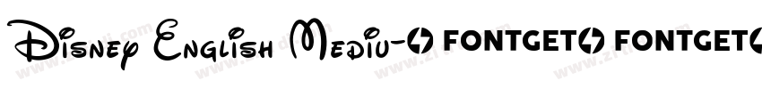 Disney English Mediu字体转换